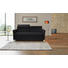 SCHLAFSOFA in Leder Schwarz - Chromfarben/Schwarz, KONVENTIONELL, Leder/Metall (185/82/100/100cm) - Bali SCHLAFSOFA in Leder Schwarz - Chromfarben/Schwarz, KONVENTIONELL, Leder/Metall (185/82/100/100cm) - Bali