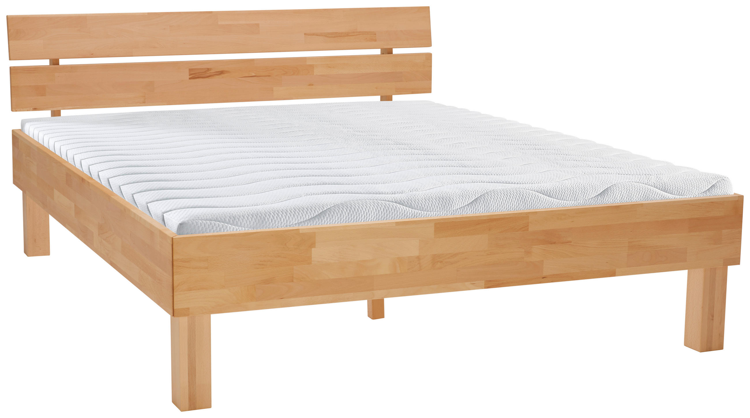 POSTEĽ, 160/200 cm, farba buka - farba buka, Natur, drevo (160/200cm) - Carryhome