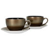 TASSENSET Golden Days black 4-teilig  - Goldfarben/Schwarz, Basics, Keramik - Creatable