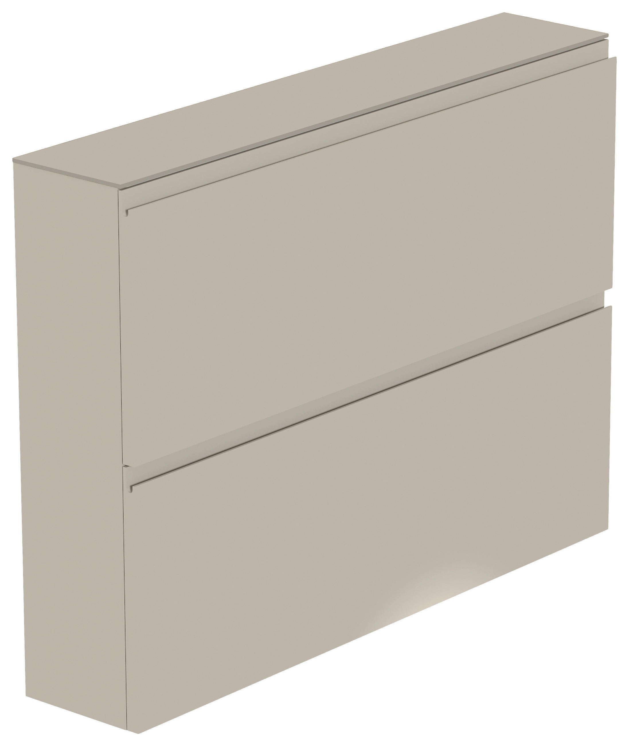 HÄNGESCHUHSCHRANK Sandfarben  - Sandfarben, Design, Glas/Holzwerkstoff (110/82/22cm) - Moderano