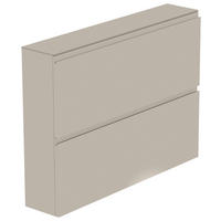 HÄNGESCHUHSCHRANK Sandfarben  - Sandfarben, Design, Glas/Holzwerkstoff (110/82/22cm) - Moderano