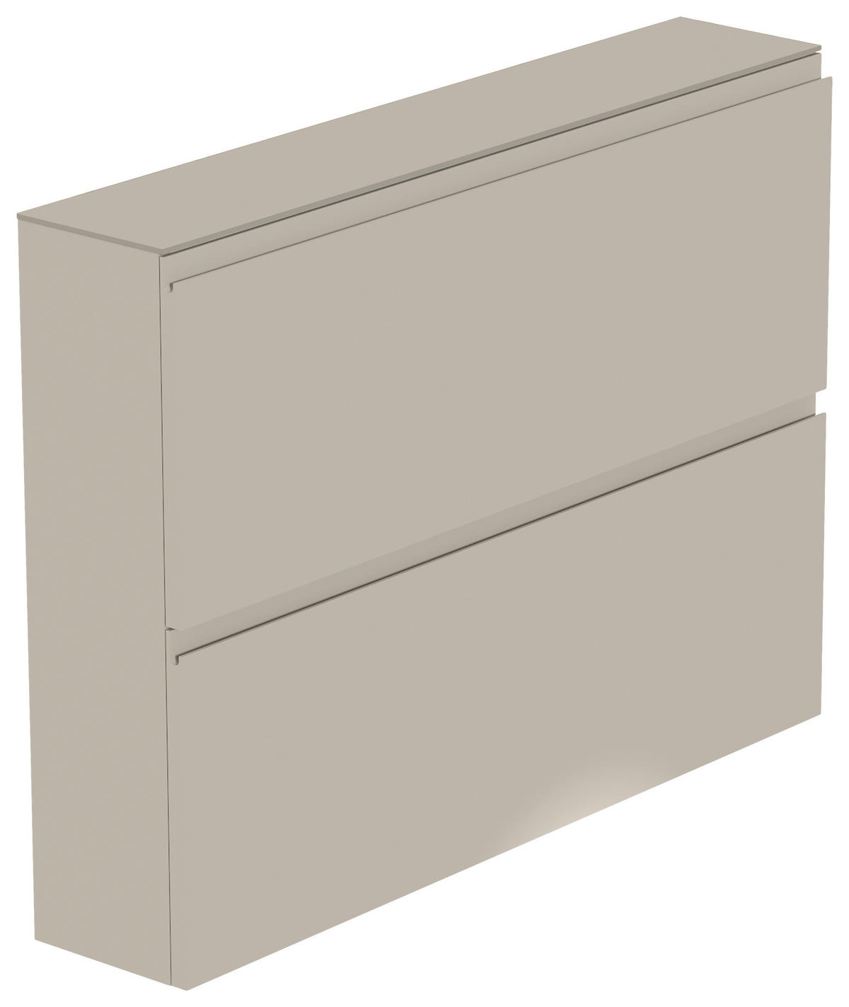HÄNGESCHUHSCHRANK Sandfarben  - Sandfarben, Design, Glas/Holzwerkstoff (110/82/22cm) - Moderano