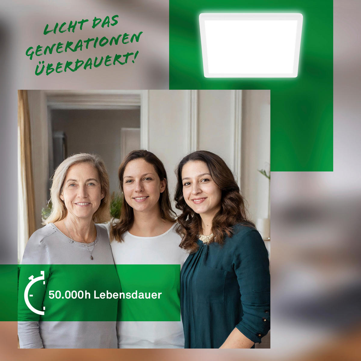 STROPNA LED-SVETILKA  Tava A //// - bela, Basics, umetna masa (29/29/3cm)
