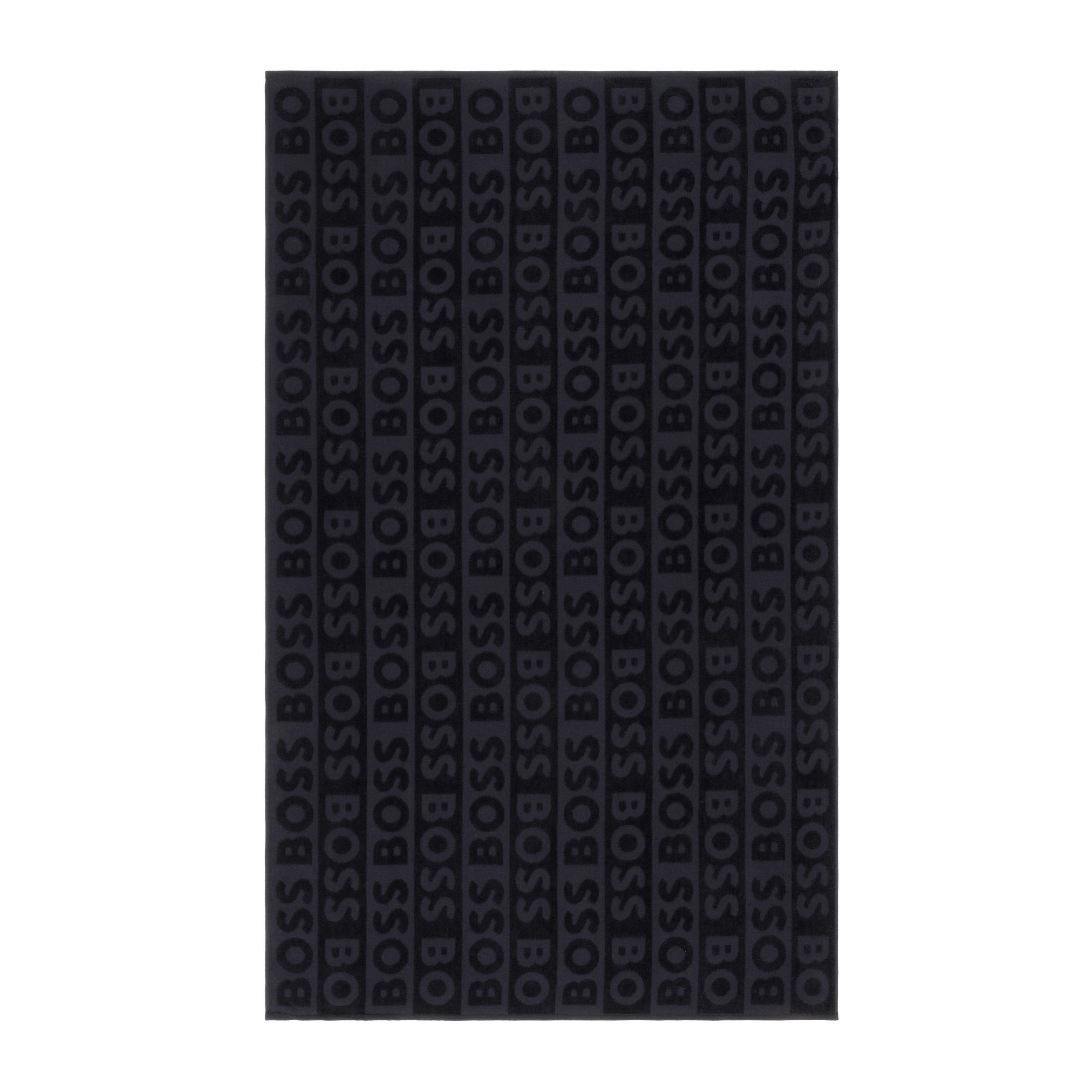 STRANDTUCH Schwarz 90/150 cm  - Schwarz, Design, Textil (90/150cm) - Hugo Boss