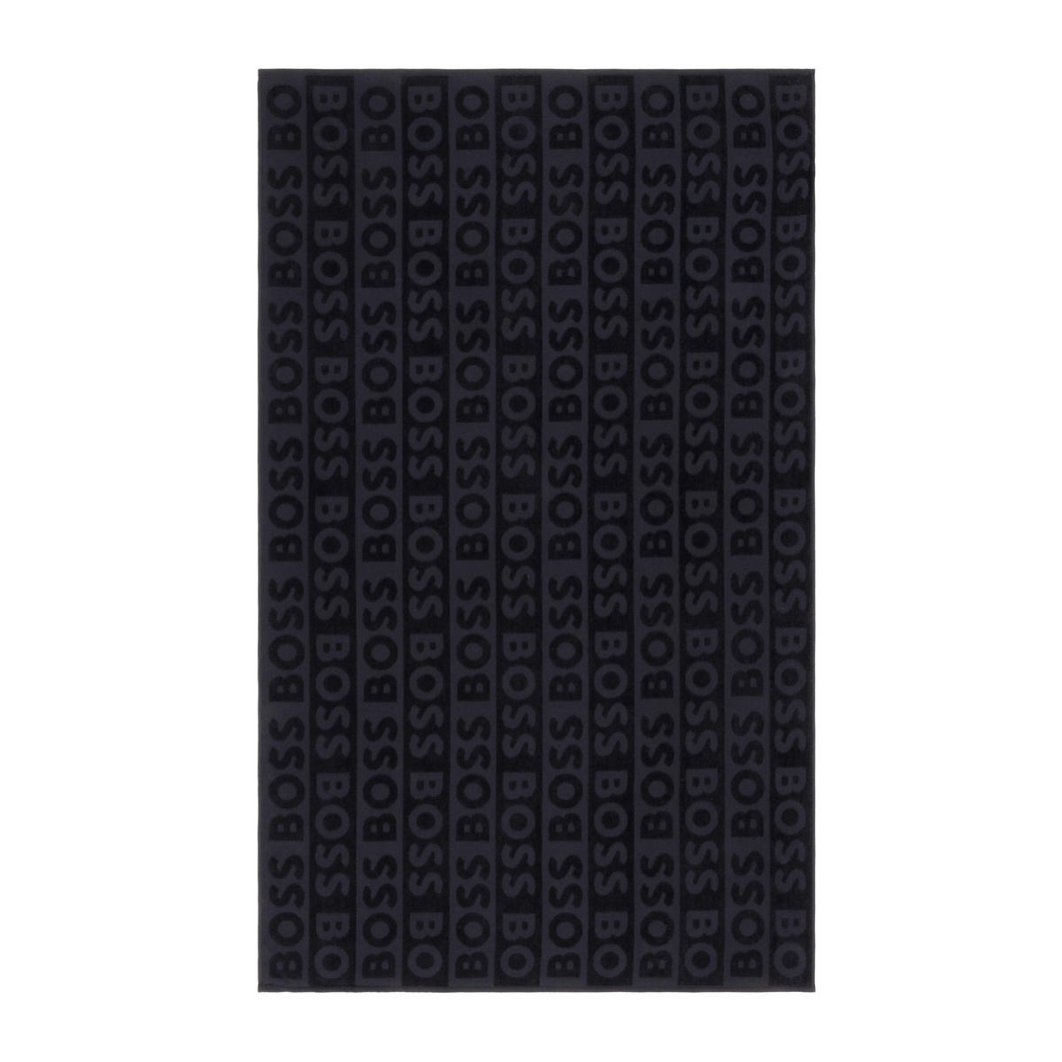 STRANDTUCH Schwarz 90/150 cm  - Schwarz, Design, Textil (90/150cm) - Hugo Boss