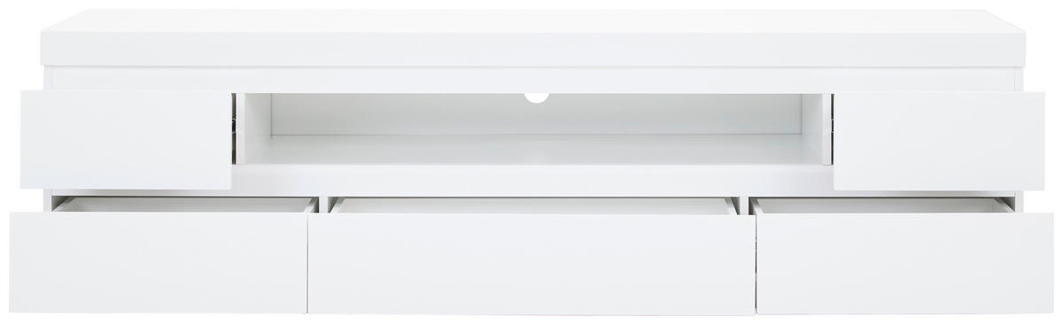 LOWBOARD  in 175/50/40 cm  - Weiß Hochglanz, Design, Holzwerkstoff (175/50/40cm) - Xora