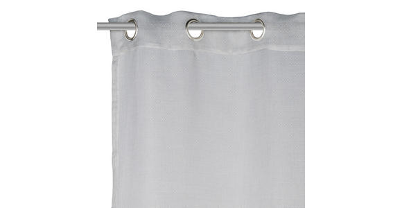 ÖSENVORHANG halbtransparent  - Silberfarben, Trend, Textil (140/260cm) - Dieter Knoll