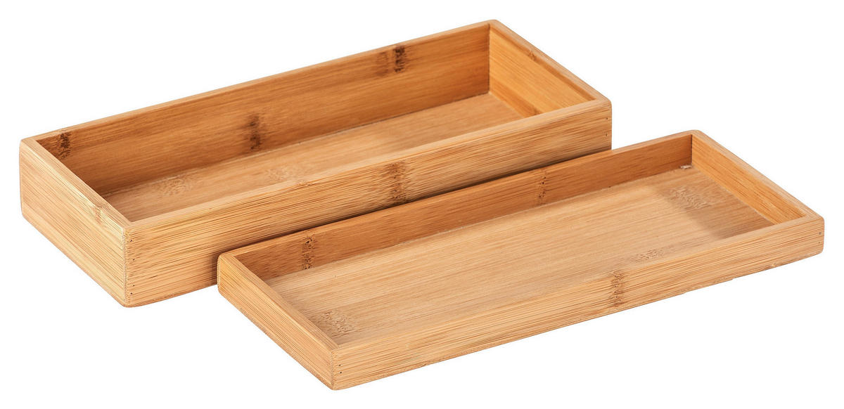 RENDSZEREZŐ  - barna, Basics, fa (24/6/10cm) - Wenko