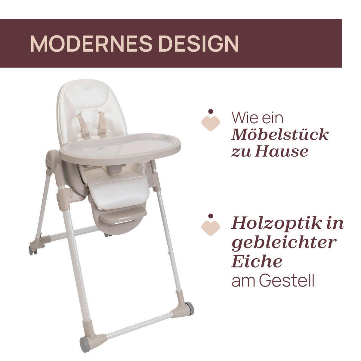 HOCHSTUHL Polly Armonia  - Alabasterfarben, Basics, Kunststoff (57/79-104/90cm) - Chicco