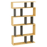 NÁSTĚNNÝ REGÁL, antracitová, 90/160/22 cm - antracitová, Design, kompozitní dřevo (90/160/22cm) - Livetastic