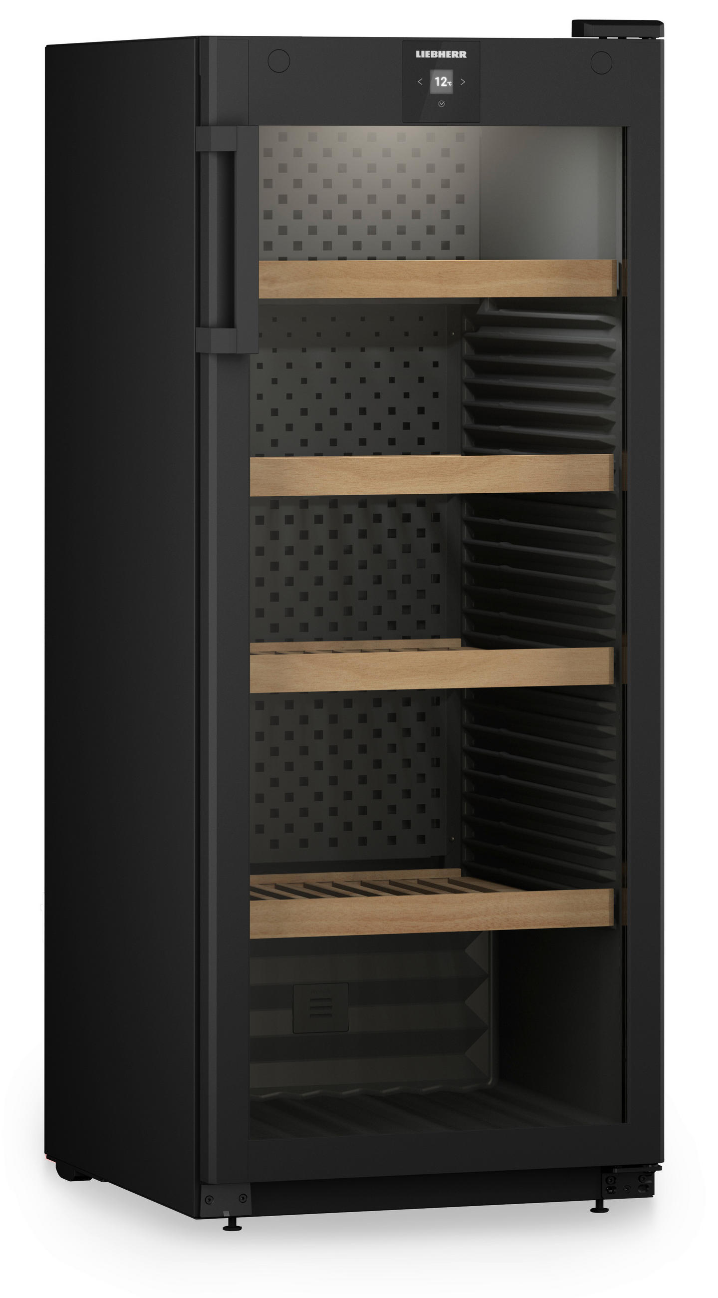 WEINKÜHLSCHRANK WPbl 4601  - Schwarz, Basics, Metall (59,7/148,4/76,3cm) - Liebherr