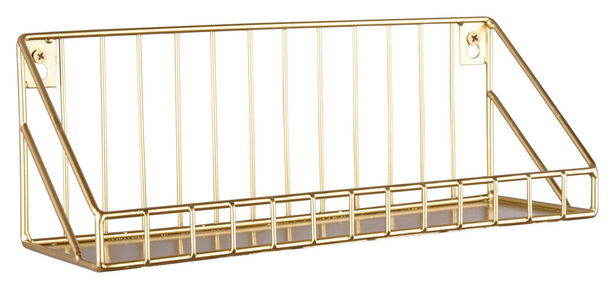 WANDREGAL Goldfarben  - Goldfarben, MODERN, Metall (30/11/11cm)