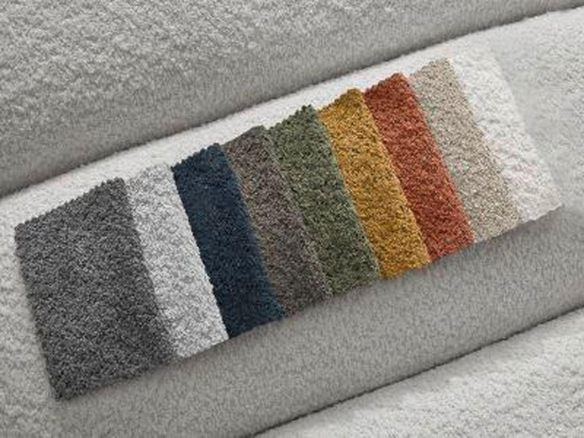 SOFAELEMENT ANNECY Bouclé Hellgrau  - Hellgrau/Schwarz, MODERN, Kunststoff/Textil (120/72/170cm)