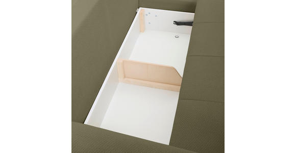 ECKSOFA  in Webstoff Olivgrün  - Buchefarben/Olivgrün, KONVENTIONELL, Holz/Textil (294/169cm) - Carryhome