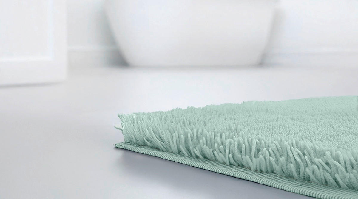 BADEMATTE Grün 60/100 cm  - Grün, Basics, Kunststoff/Textil (60/100cm) - Grund