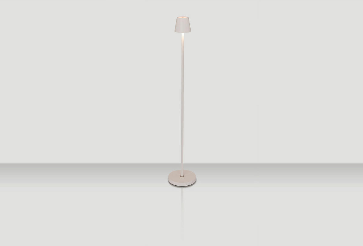 PORTABEL GOLVLAMPA Seattle 20/117 cm    - vit, Klassisk, metall (20/117cm) - Novel