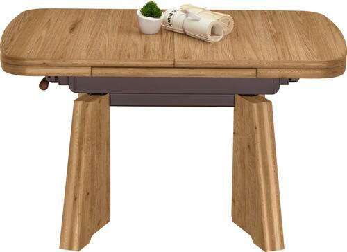 COUCHTISCH in Metall, Holzwerkstoff 90-131/65/54-73 cm  - Eichefarben, Konventionell, Holzwerkstoff/Metall (90-131/65/54-73cm) - Venda