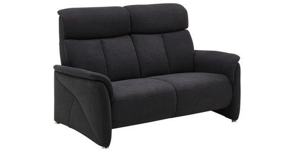 SOFA in Textil Dunkelgrau - Dunkelgrau/Alufarben, KONVENTIONELL, Textil (171/108/102cm) - Cantus