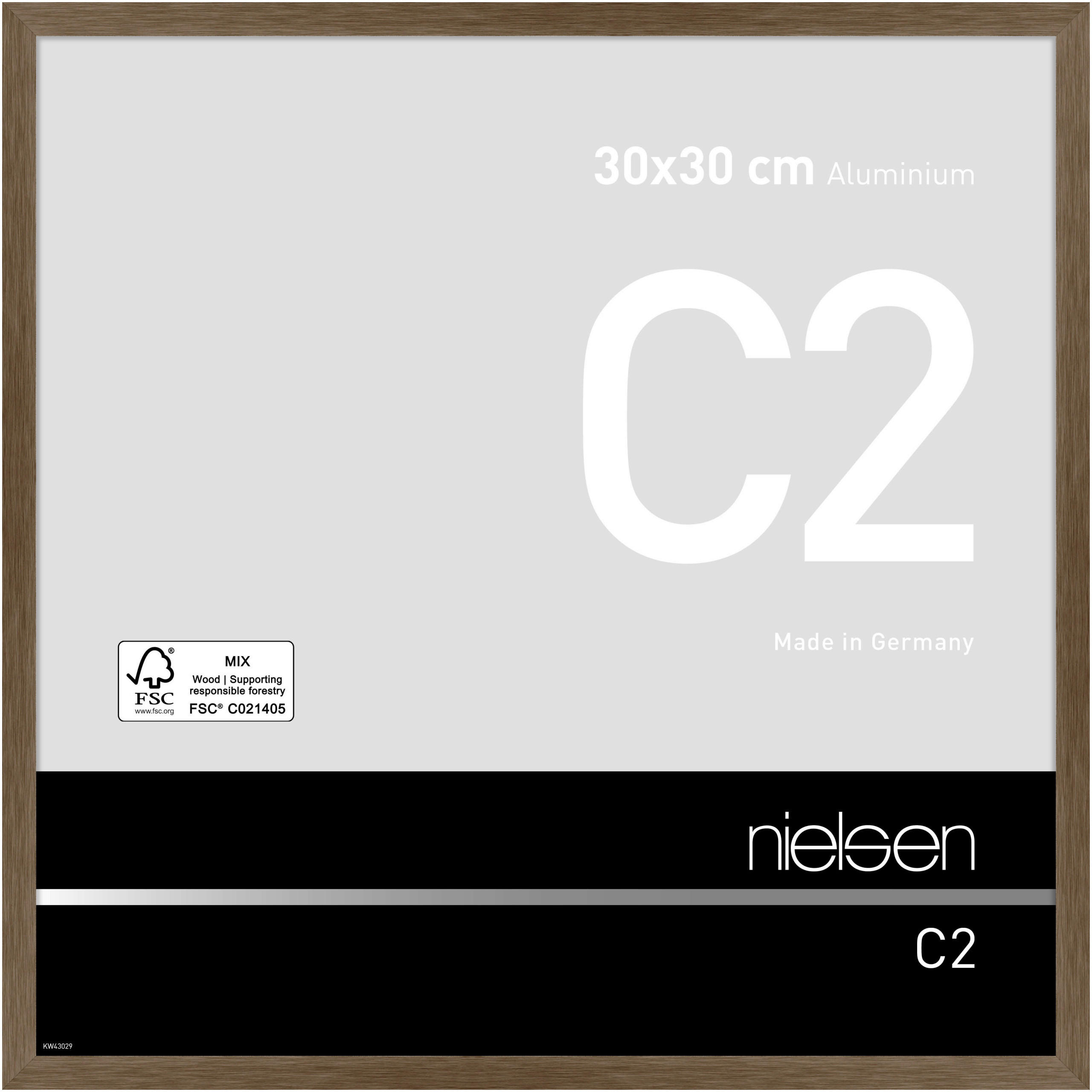 RAHMEN - Braun, Basics, Metall (31,54/31,54/2,5cm) - Nielsen