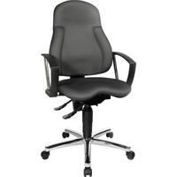 DREHSTUHL  in Anthrazit  - Anthrazit, Basics, Kunststoff/Textil (48/104-117/45cm) - Topstar