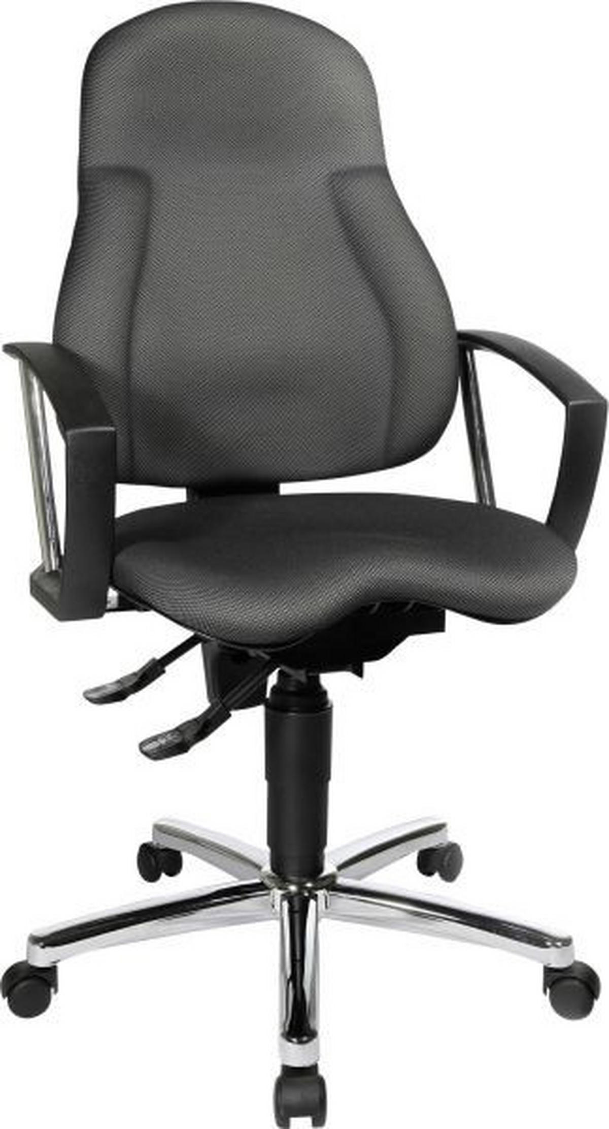 DREHSTUHL  in Anthrazit  - Anthrazit, Basics, Kunststoff/Textil (48/104-117/45cm) - Topstar