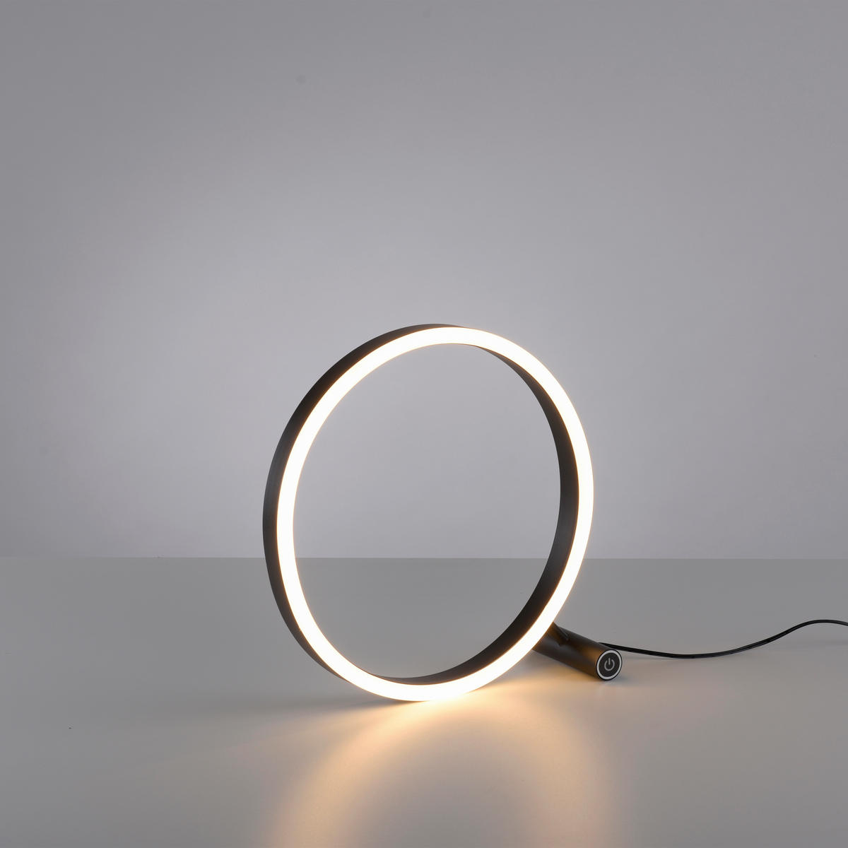 STOLNÍ LED LAMPA, dotykový stmívač, 28,5/10/28 cm - antracitová, Trend, kov/plast (28,5/10/28cm)