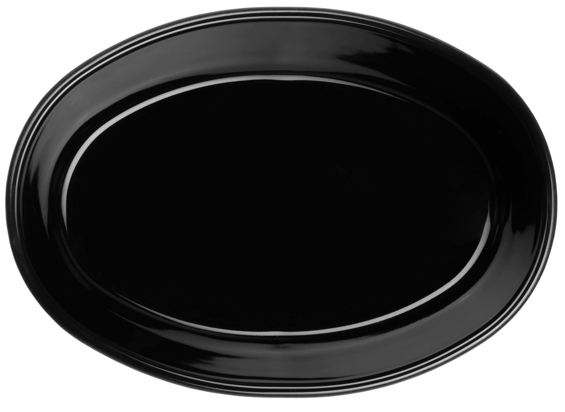 AUFLAUFFORM Keramik Steingut  - Schwarz, Basics, Keramik (25/6/18cm) - ASA