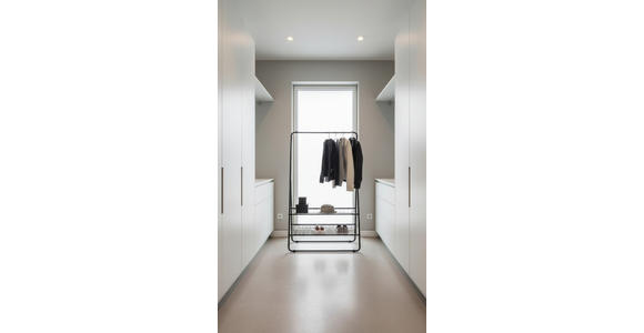 GARDEROBENSTÄNDER in Schwarz 93/159/47 cm   - Schwarz, Trend, Metall (93/159/47cm) - Carryhome