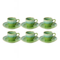 KAFFEETASSENSET 6 STÜCK TAORMINA  - Hellgrün, Basics, Keramik (200/5,6/10,9ml) - Costa Nova