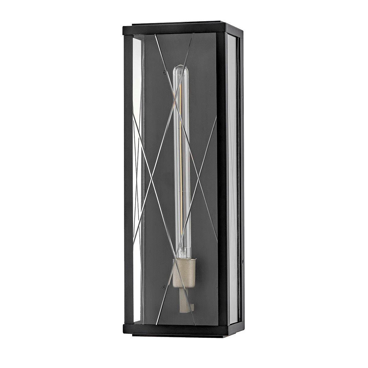 WANDLEUCHTE HINKLEY 55,9/19,1/14,7 cm  - Schwarz, Design, Glas/Metall (55,9/19,1/14,7cm) - Elstead Lighting