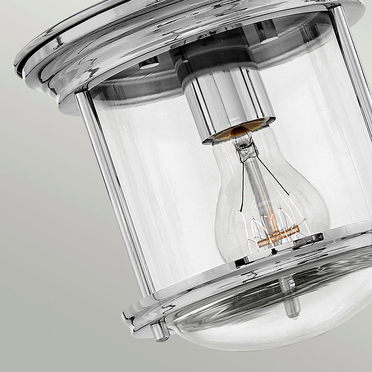 DECKENLEUCHTE  19.6/18.5 cm    - Chromfarben, Konventionell, Glas/Metall (19.6/18.5cm) - Elstead Lighting