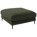 HOCKER in Textil Dunkelgrün  - Dunkelgrün/Schwarz, Design, Textil/Metall (120/43/90cm) - Dieter Knoll