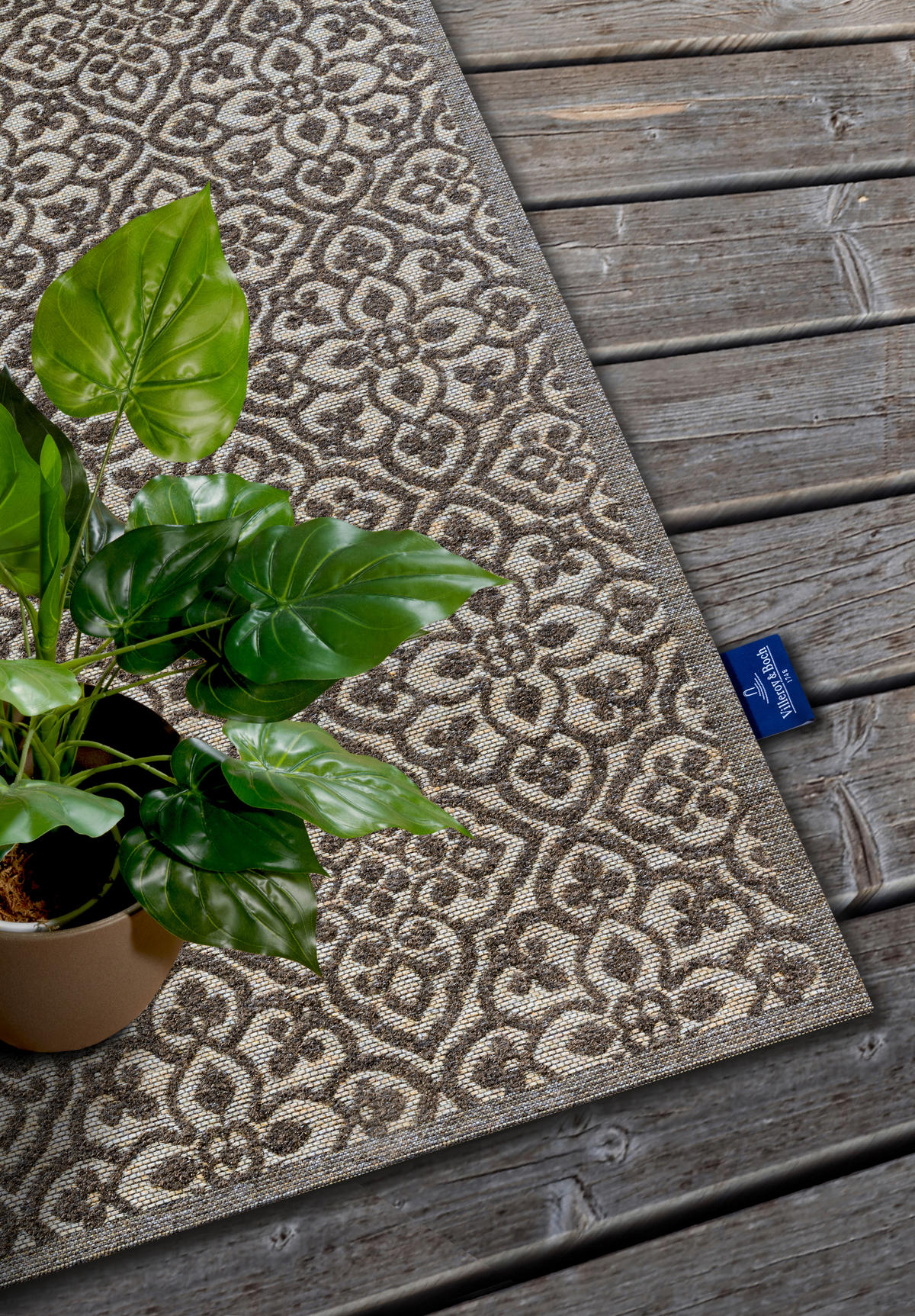 OUTDOORTEPPICH 160/230 cm Kollektion 1883 Beige, Cappuccino  - Beige/Cappuccino, Design, Kunststoff/Textil (160/230cm) - Villeroy & Boch