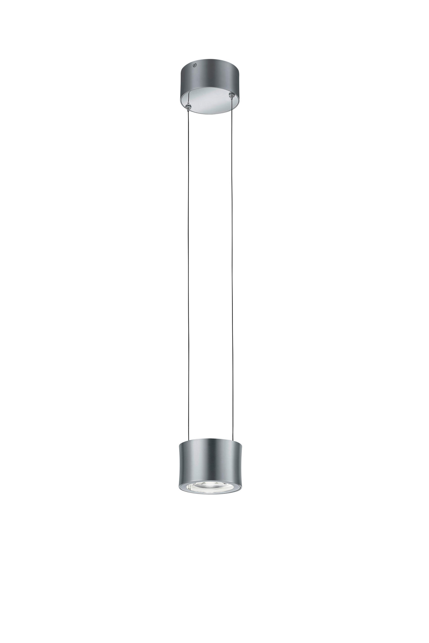 LED-HÄNGELEUCHTE 12/150 cm  - Nickelfarben, Design, Metall (12/150cm) - Bankamp
