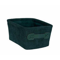 AUFBEWAHRUNGSKÖRBCHEN  - Dunkelgrün, Basics, Textil (19/9/14cm) - Wenko
