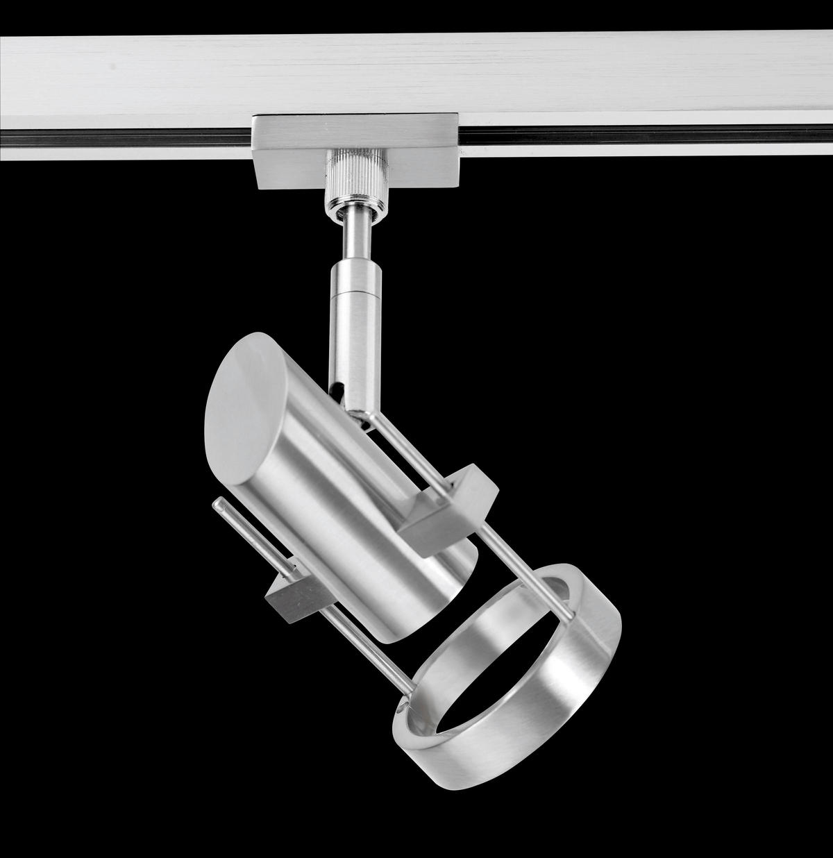 SCHIENENSYSTEM-STRAHLER - Nickelfarben, Basics, Metall (15cm) - Fischer & Honsel