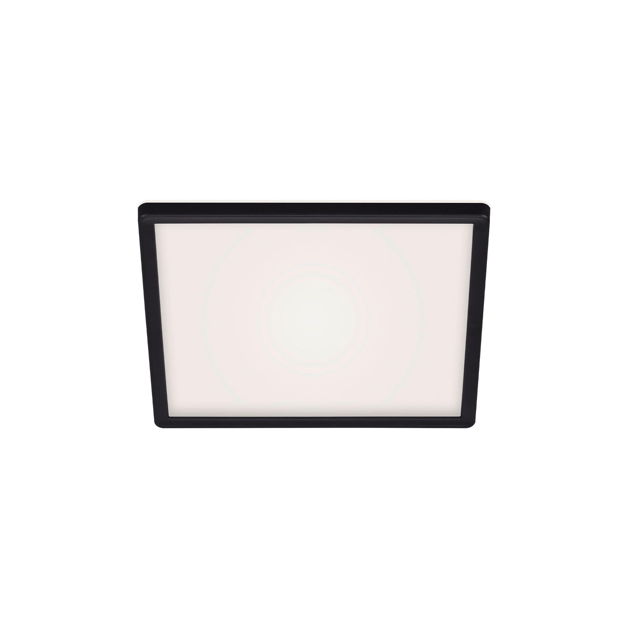 LED-PANEEL Slim 29,3/29,3/2,8 cm   - Schwarz, Basics, Kunststoff (29,3/29,3/2,8cm)