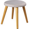 HOCKER Struktur Grau  - Grau, Design, Holz/Textil (40/42/40cm) - Echtwerk