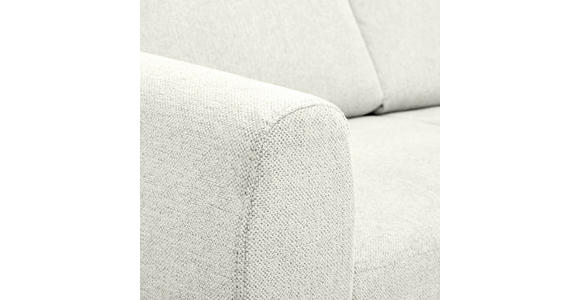ECKSOFA Hellgrau Flachgewebe Bettkasten, Schlaffunktion, Rücken echt, Kopfstütze, Liegefläche im Originalstoff  - Buchefarben/Hellgrau, KONVENTIONELL, Holz/Textil (241/166cm) - Carryhome