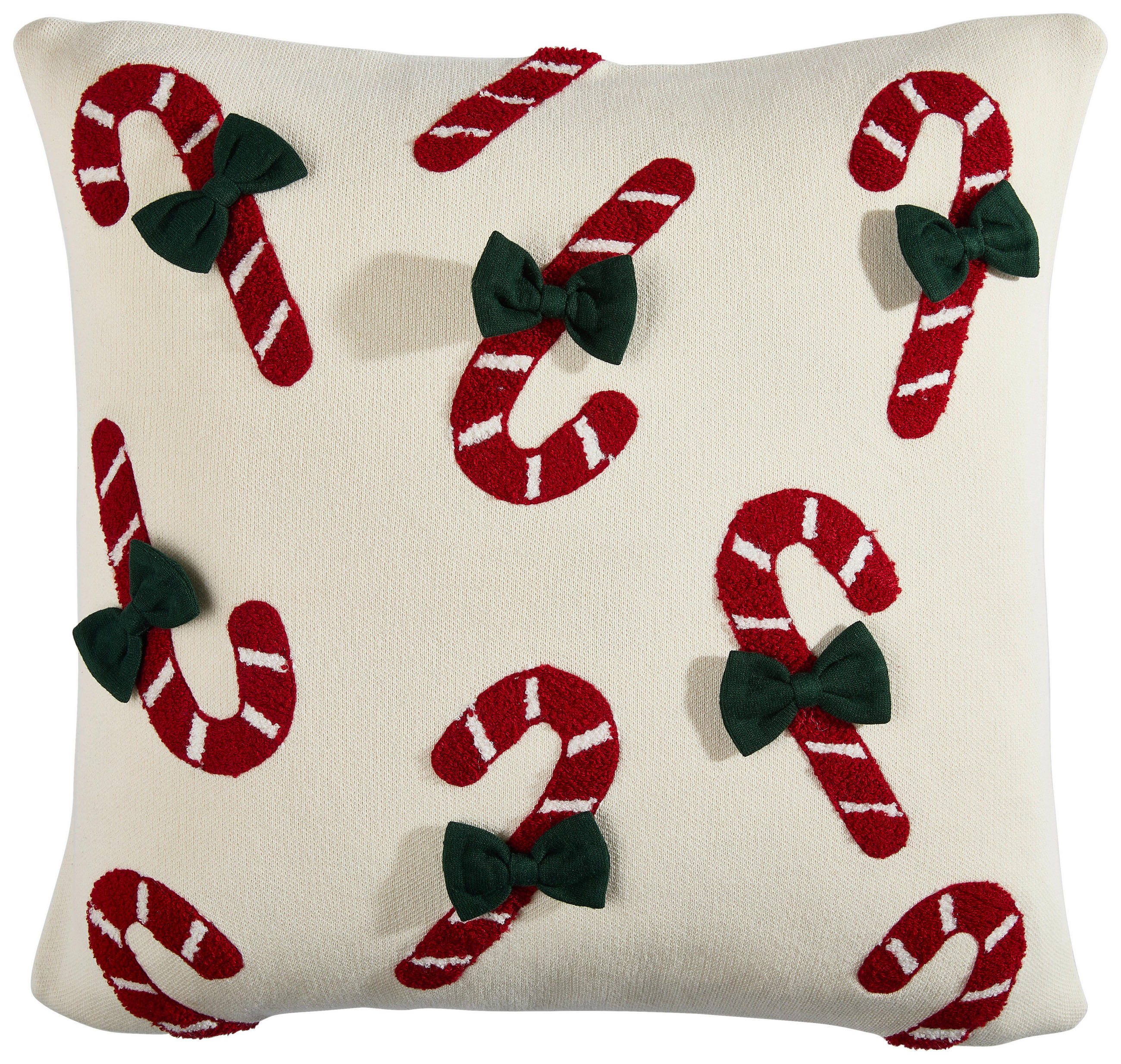 DEKORAČNÍ POLŠTÁŘ 50/50 cm - krémová/zelená, textil (50/50cm) - X-Mas