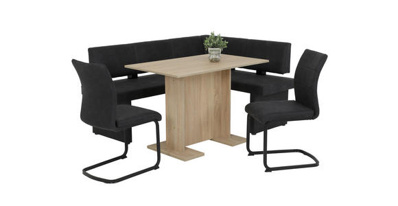 SCHWINGSTUHL in Mikrofaser - Anthrazit, Trend, Textil/Metall (42/89/59cm) - Carryhome