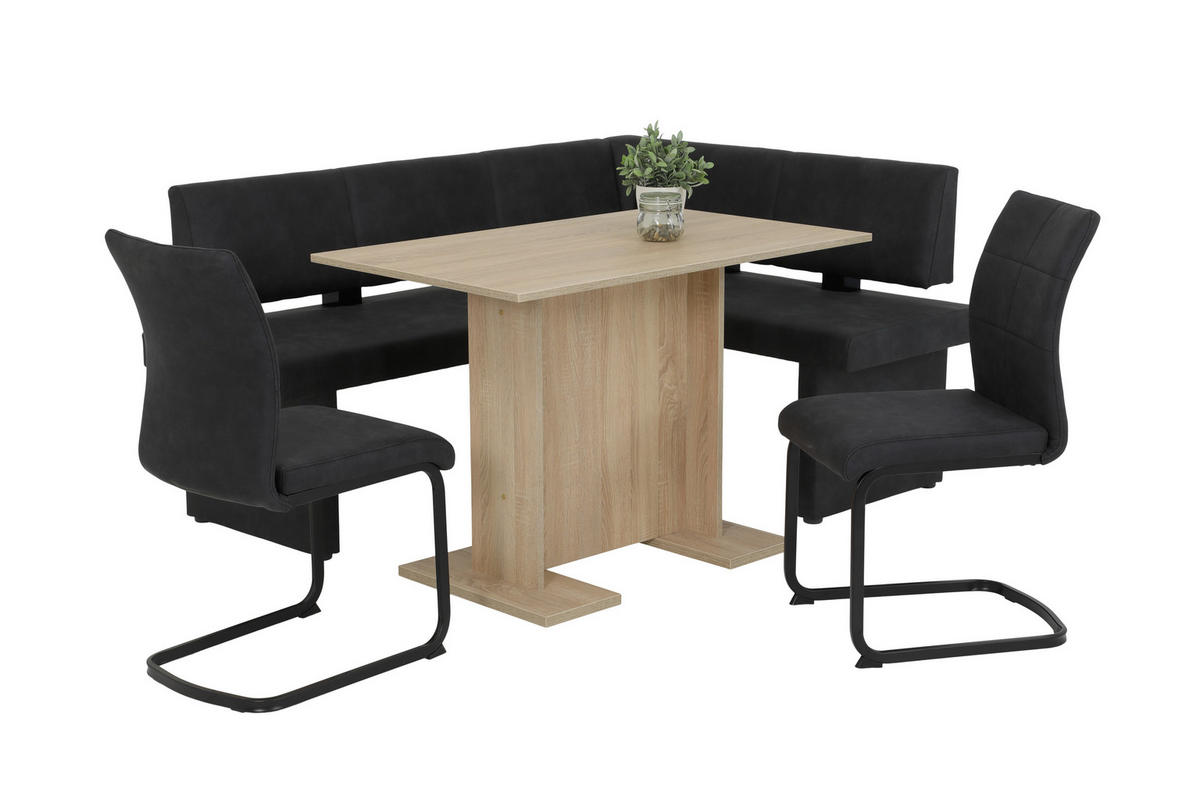 SCHWINGSTUHL  in Mikrofaser  - Anthrazit, Trend, Textil/Metall (42/89/59cm) - Carryhome