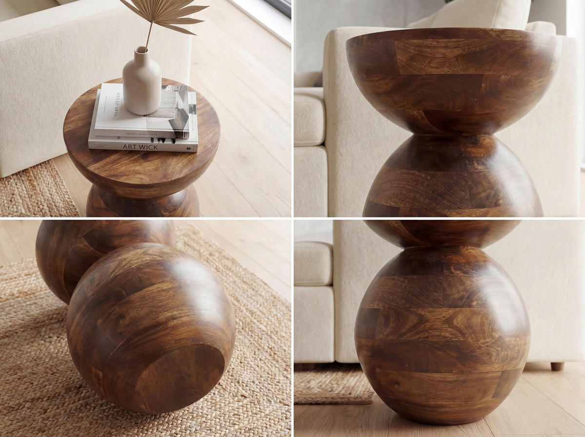  i trä 35/35/42 cm  - naturfärgad, Design, trä (35/35/42cm) - Livetastic