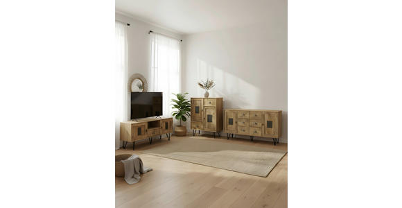 SIDEBOARD  150/90/40 cm 6 Schublade(n)  - Hellbraun/Naturfarben, LIFESTYLE, Holz/Metall (150/90/40cm) - Landscape