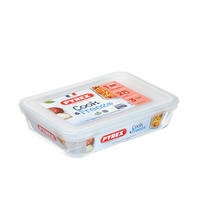 FAGYASZTÓ DOBOZ  0,8 l  - áttetsző/fehér, Basics, műanyag/üveg (0,8l) - Pyrex