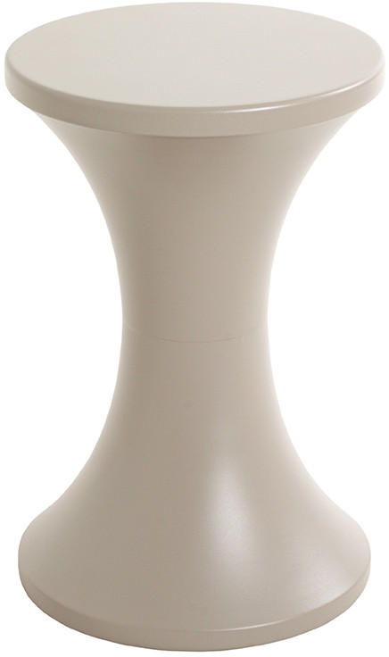 BEISTELLTISCH in Metall 32/32/49 cm  - Hellgrau, Design, Metall (32/32/49cm)