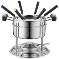 FONDUESET  - Silberfarben, Trend, Metall - Mäser