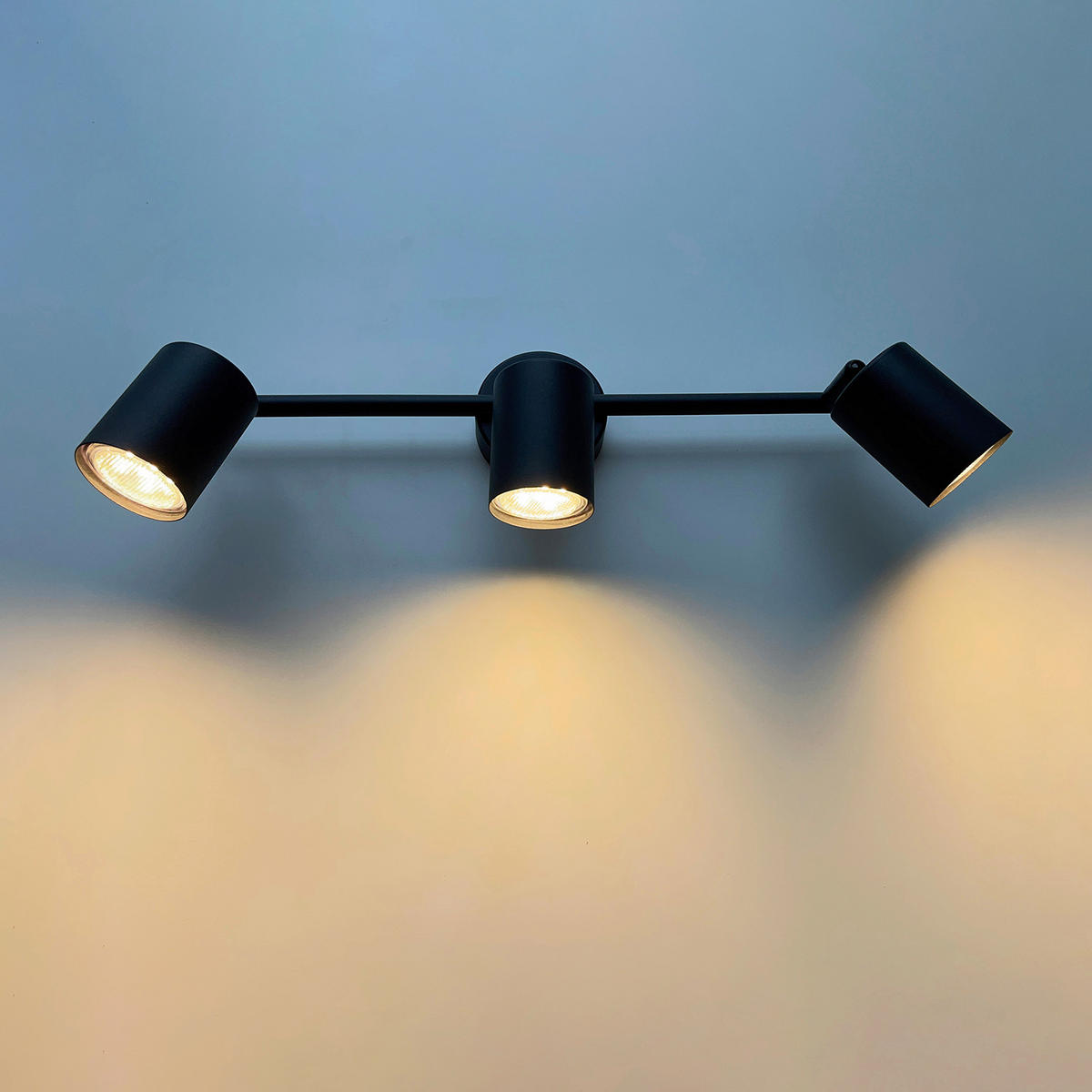 LED-DECKENLEUCHTE 4,0 W    42/8/12 cm  - Schwarz, Basics, Metall (42/8/12cm) - Fischer & Honsel