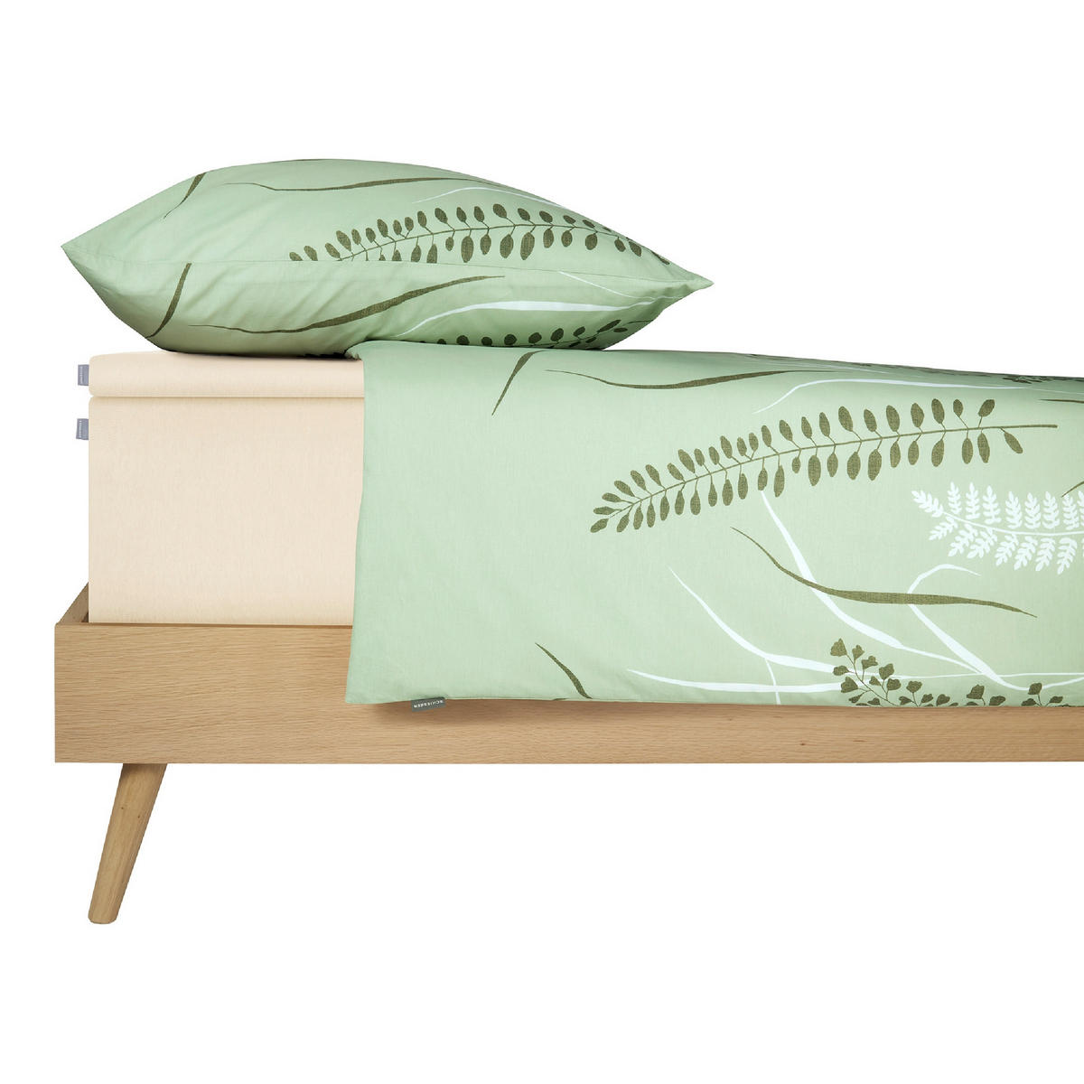 BOXSPRING-SPANNLEINTUCH 100/200 cm  - Creme, Basics, Textil (100/200cm)