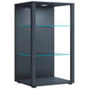 VITRINE in Anthrazit  - Anthrazit/Schwarz, Modern, Glas/Holzwerkstoff (52/90/44cm) - MID.YOU